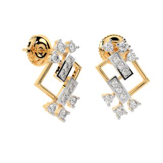 Emory Round Diamond Stud Earrings